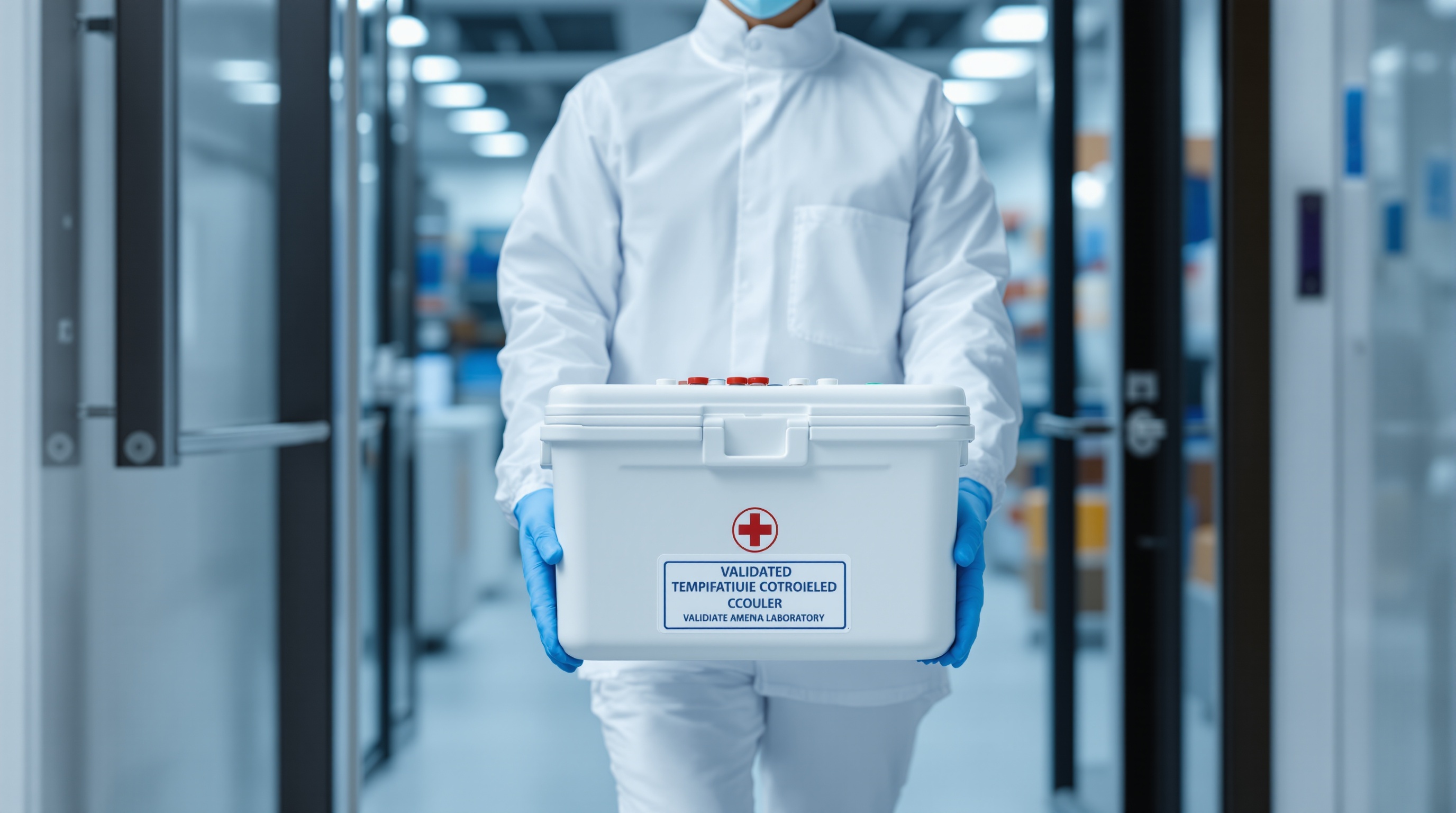 Medical courier delivering specimens to Richards Bay hospital